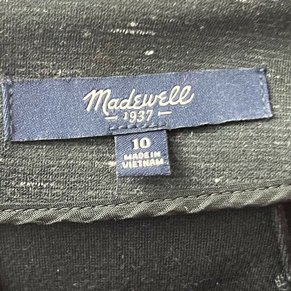 Madewell Gia Marled Concept Dress Size 10 Style E6044 Navy - Picture 3 of 3
